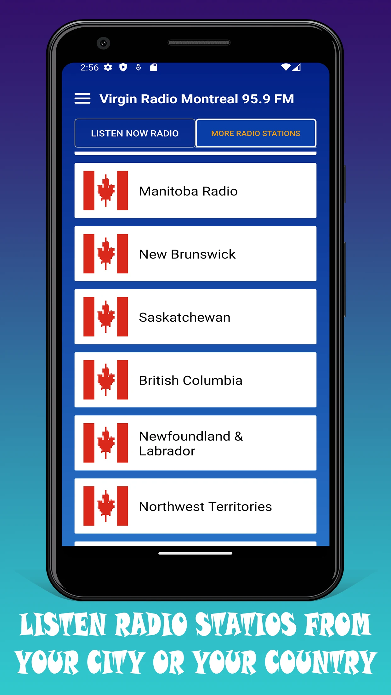 Virgin Radio 95.9 FM Montreal screenshot